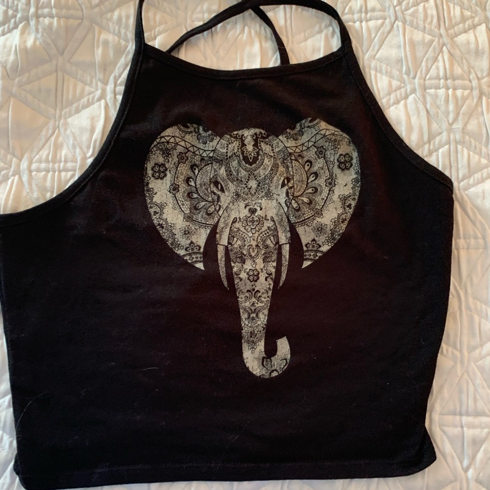 NWT Black Elephant Cami Top- Medium